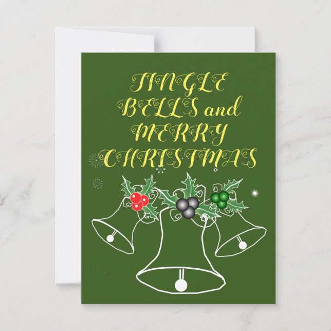 Campana de Navidad y Feliz Navidad (Anverso)