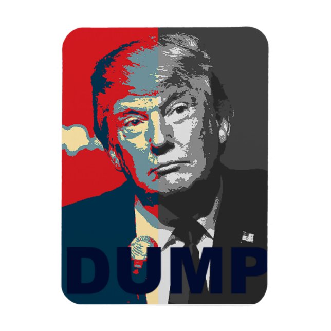 Campaña "Dump Trump" | Imán anti-Donald Trump (Vertical)