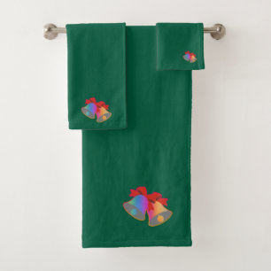 Campanas de Navidad de Arcoíris Verdes   