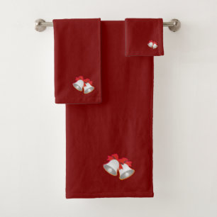 Campanas de Navidad Rojo Oscuro 