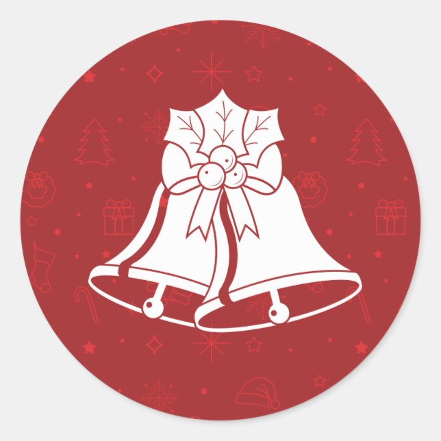 CAMPANAS DE PLATA / Pegatinas de Navidad (Anverso)