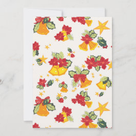 Campanas de Tarjeta de Vacaciones, Poinsettias, La