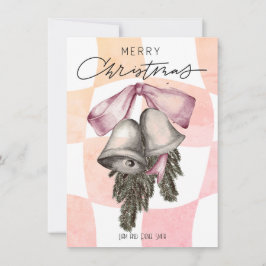 Campanas vintage de Feliz Navidad Lazos de Navidad