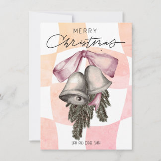 Campanas Vintage Feliz Navidad Lazos Navidad