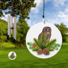 Campanilla Barred Owl Wind Chime