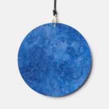 Campana de viento de efervescencia azul