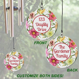 Campanilla Diseño floral colorido diurno personalizado