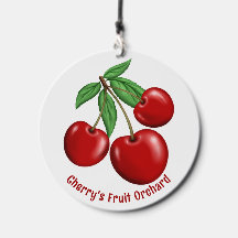 Diseño gráfico de cerezas rojas personalizado