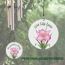 Campanilla Flor rosa diurna personalizada