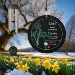 Campanilla March Daffodil | Aquamarine Birthday Keepsake<br><div class="desc">Marzo tiene en realidad dos flores y dos piedras preciosas en celebración de los cumpleaños de este mes: flores — jonquillos y daffodils; piedras preciosas — aguamarina y jasper. Este diseño presenta la belleza de los daffodils. Este diseño presenta las flores y piedras preciosas, junto con el nombre del destinatario...</div>