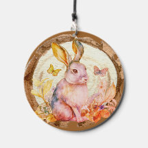 Monograma conejito rosa Woodland New Mom Baby Show