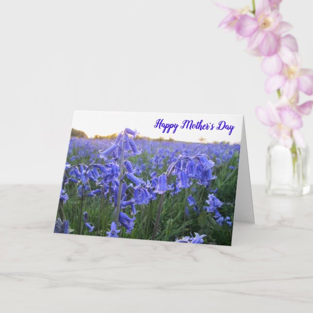 Campanillas de la Hora Dorada - Tarjeta Personaliz (Orquídea)