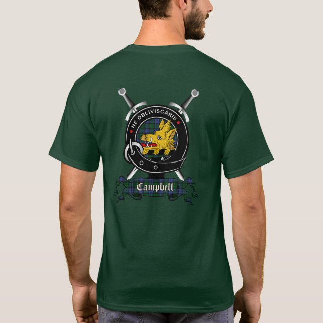 Campbell Clan Badge Camiseta para adultos (Reverso)