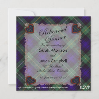 Campbell de Cawdor Plaid - Invitación a la cena de