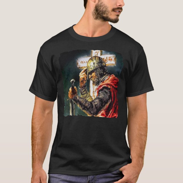 Campeón clásico de camiseta del cruzado Knight Usy (Anverso)