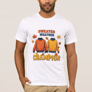 Campeón de clima de suéter Diseño de otoño