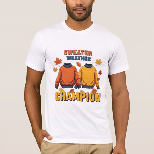 Campeón de clima de suéter Diseño de otoño (Anverso)