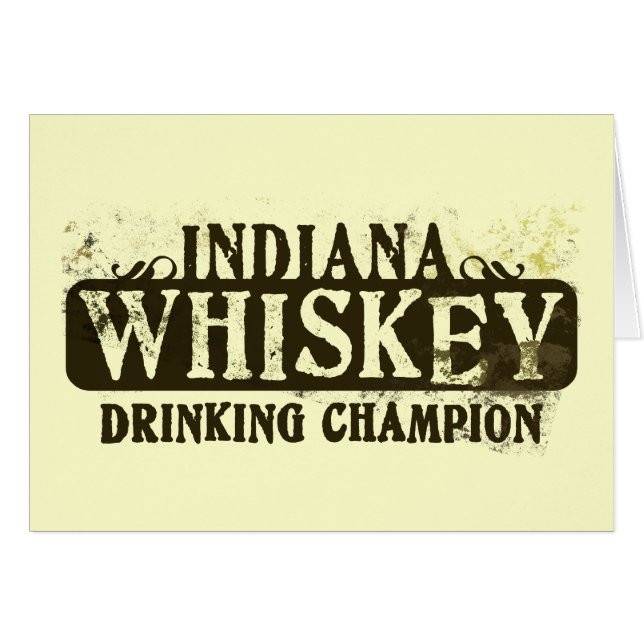 Campeón de consumición del whisky de Indiana (Anverso (Horizontal))