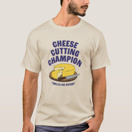 Campeón de corte de queso con camiseta