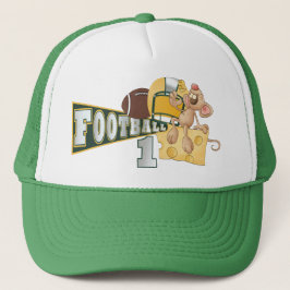 Campeón de fútbol, gorra verde y amarilla - SRF