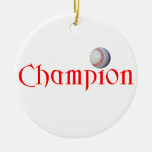 CAMPEÓN DEL BÉISBOL - ORNAMENTO DEL NAVIDAD
