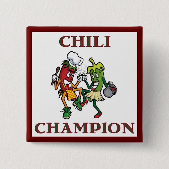Campeón del chile que baila el botón de Chilis (Anverso)