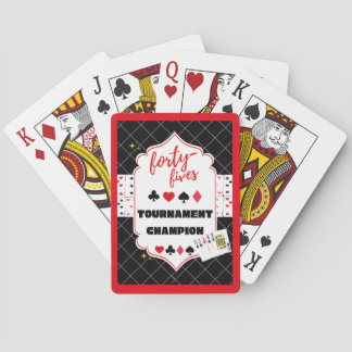 Campeón del Torneo Forty Fives Cartas de Juego