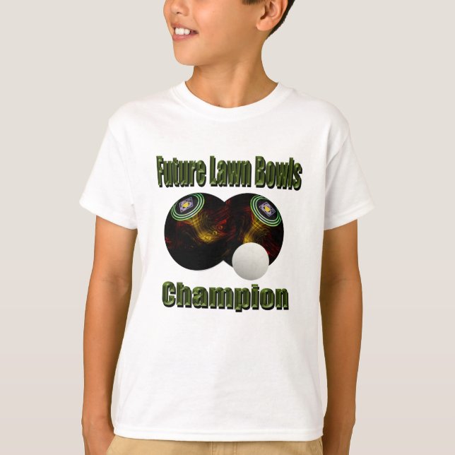 Campeón Futuro de la Bolera de Césped, camiseta pa (Anverso)