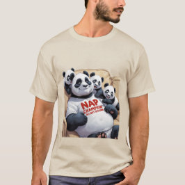 Campeón Nap - Gracioso Panda Dad Duerme Camiseta