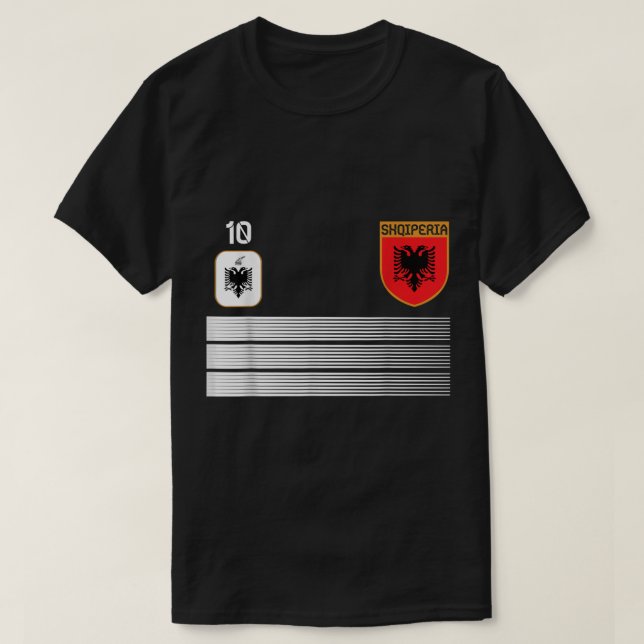 Campeonato de Fútbol de Albania Jersey Shqiperia 2 (Diseño del anverso)
