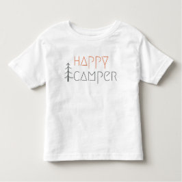 camper feliz. Camisetas para niños pequeños
