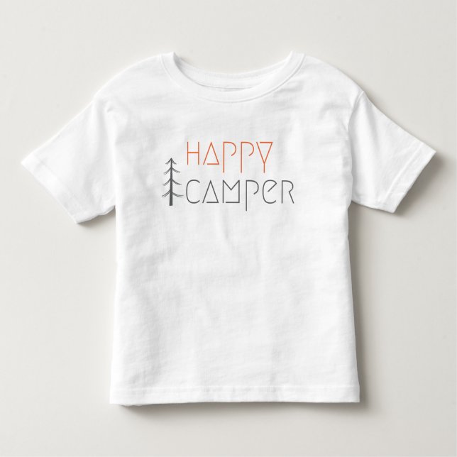 camper feliz. Camisetas para niños pequeños (Anverso)