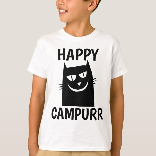 Camper feliz, Campurr polos gatos divertidos (Anverso)