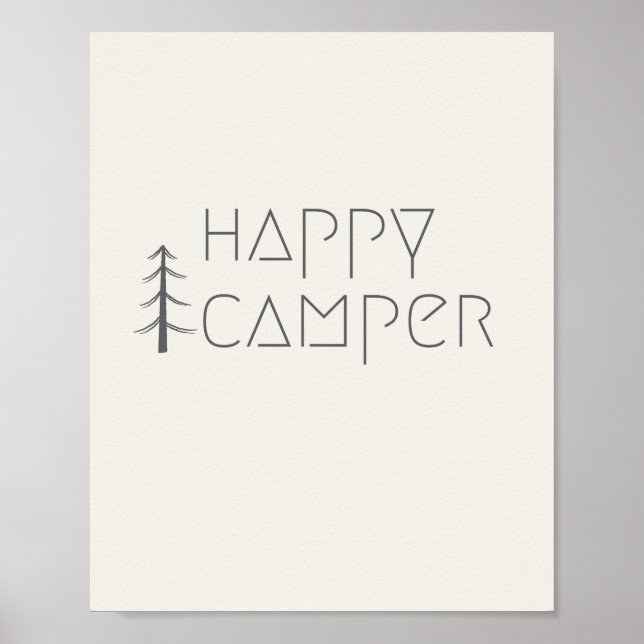 camper feliz. Poster e impresiones (Frente)