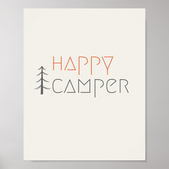 camper feliz. Poster e impresiones (Frente)