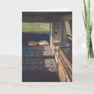 CAMPER TRAILER DE LA TARJETA DE CUMPLEAÑOS DE LA C