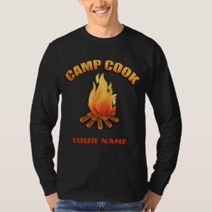 Campfire Camp Cook Mens Larga camiseta