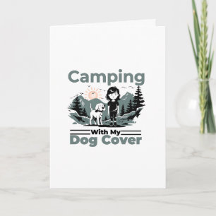Camping con la tarjeta de felicitación My Dog Blan