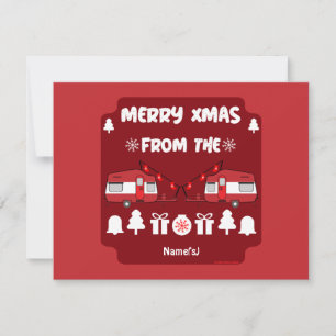 Camping de caravanas felices Navidades
