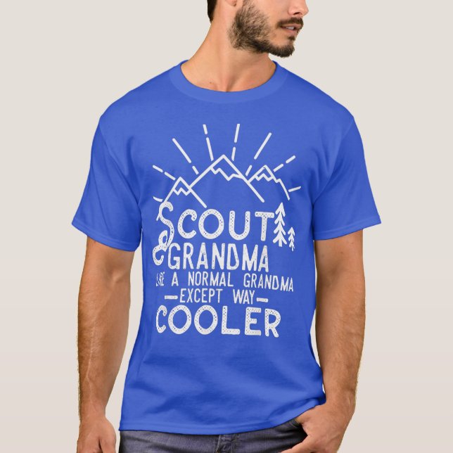 Camping de chico líder de la camiseta de la abuela (Anverso)