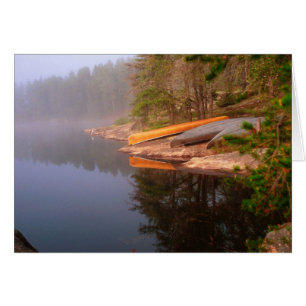 Camping del canoa brumoso, Lago Kawnipi,