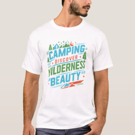 Camping Descubre belleza natural, regalos Camiseta