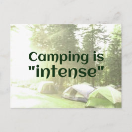 Camping es "intenso" en carpas postales de CHISTE