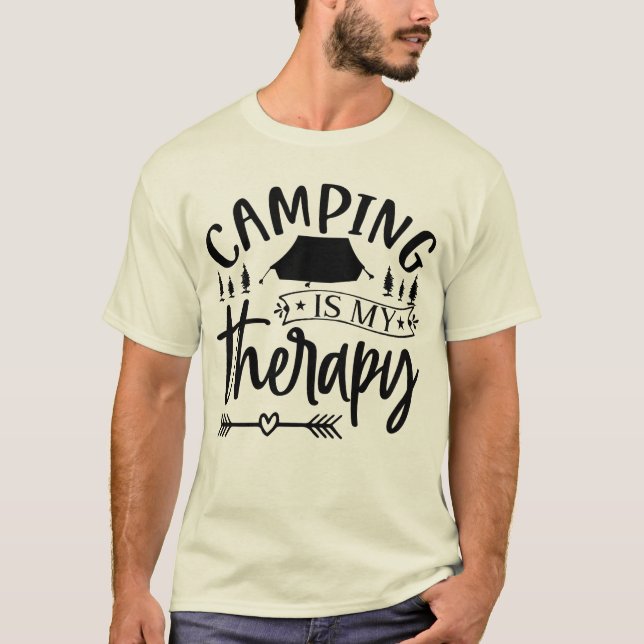 Camping Es Mi Camiseta Terapia (Anverso)
