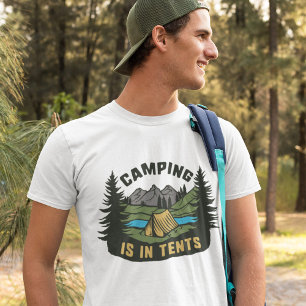 Camping Está En La Camiseta De Tiendas