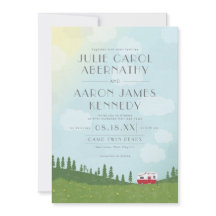 Camping Feliz de boda de destino de camper