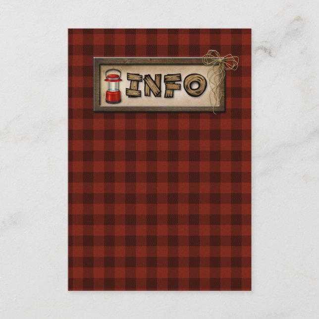 Camping, Glamping, Pesca, Tarjeta de encerramiento (Anverso)