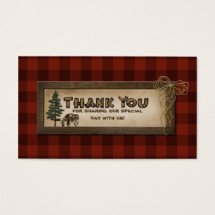 Camping, Glamping, Tarjeta de Favor de la Boda Nat