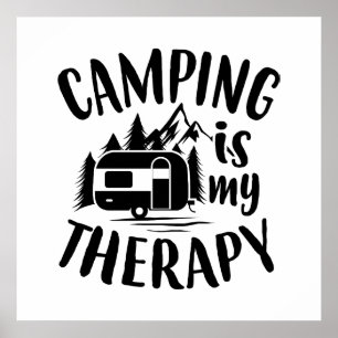 Cámping gracioso es mi arte de la palabra Therapy