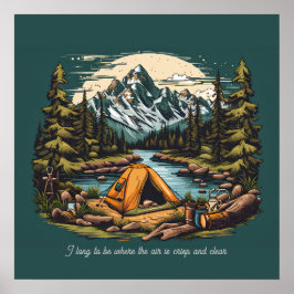 Camping In the Rocky Mountains agrega arte de text